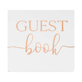 Rose Gold Foil Wedding Guest Book